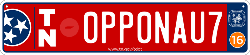 Illustration for article titled Reimagining US License Plates as Euro Plates - Tennessee (Updated)